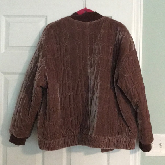 Quilted velvet bomber - Picture 4 of 6